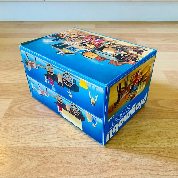 COMPLETE BOXED PLAYMOBIL SET 3278 COVERED WAGON OREGON TRAIL SETTLERS - Picture 4 of 6